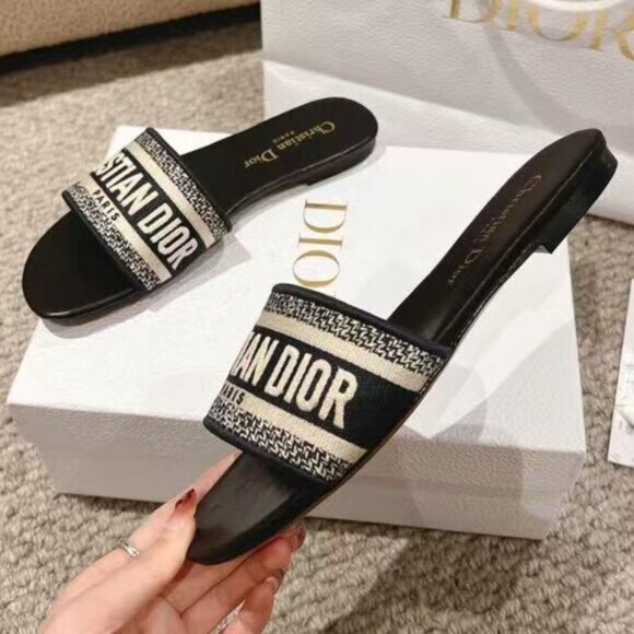 Christian Dior dway slippers - Picture 1 of 9